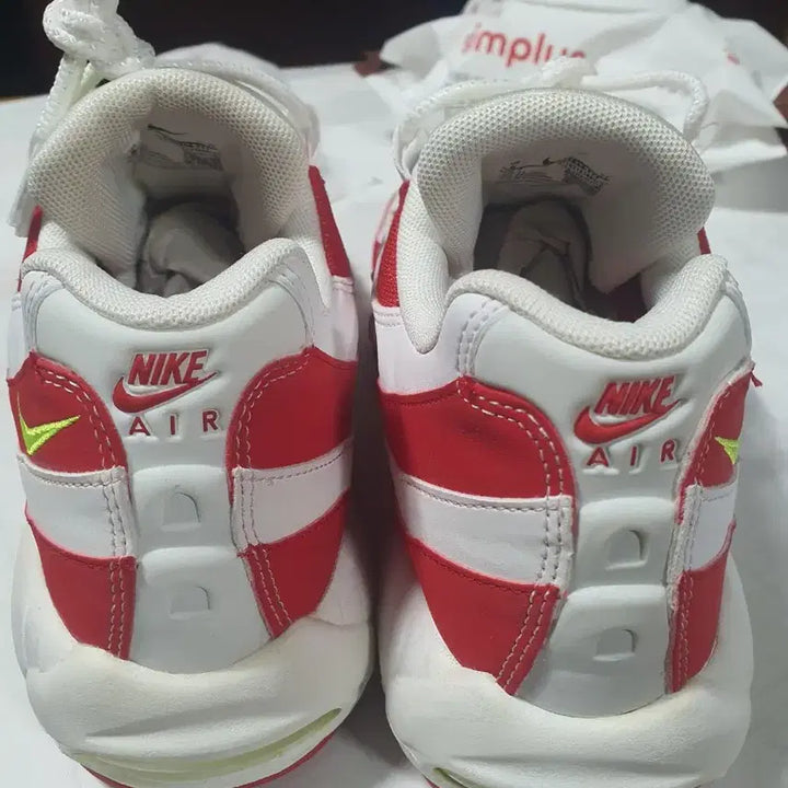 [BUNJANG] Nike Air Max 95 White/Red Sneakers / 나이키 에어맥스 95 화이트/레드 260 새상품