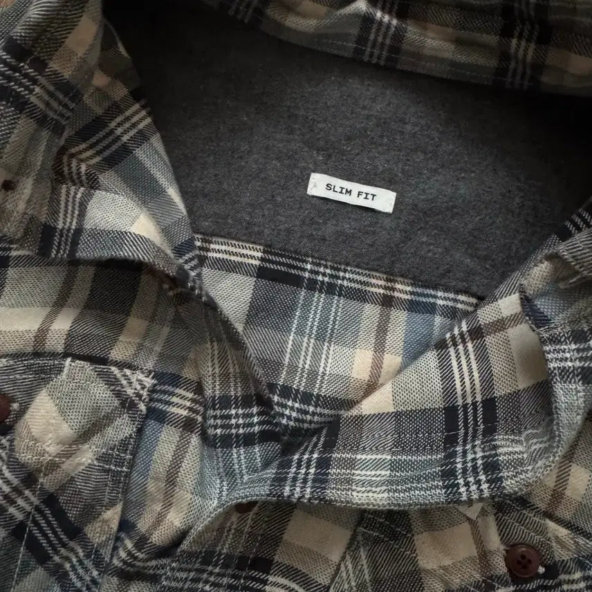 [BUNJANG] HAZZYS Checkered Slim Fit Shirt / HAZZYS 헤지스 체크 남방 셔츠 슬림핏
