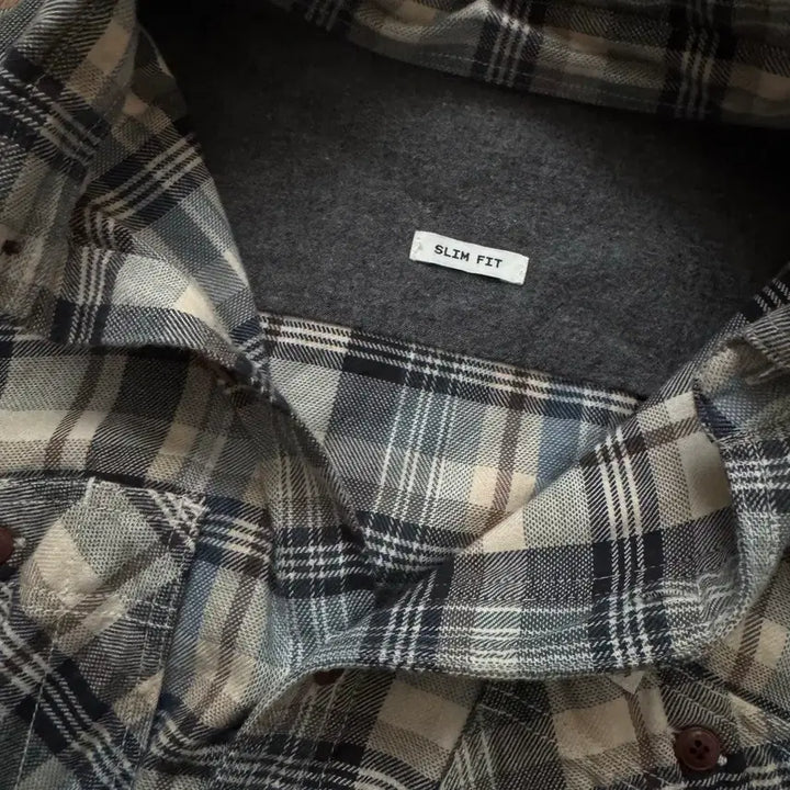 [BUNJANG] HAZZYS Checkered Slim Fit Shirt / HAZZYS 헤지스 체크 남방 셔츠 슬림핏