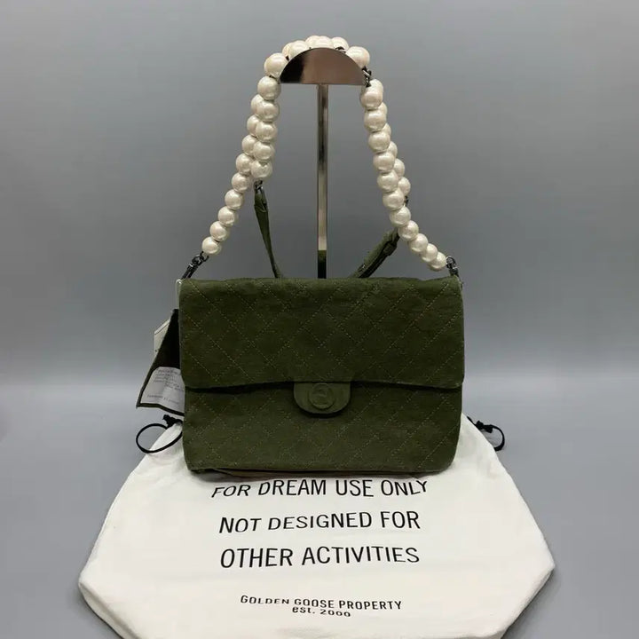 [BUNJANG] Ready-Made Embroidered Chain Bag Messenger Bag - Khaki / 257001335 레디메이드 자수 체인백 메신저백 카키