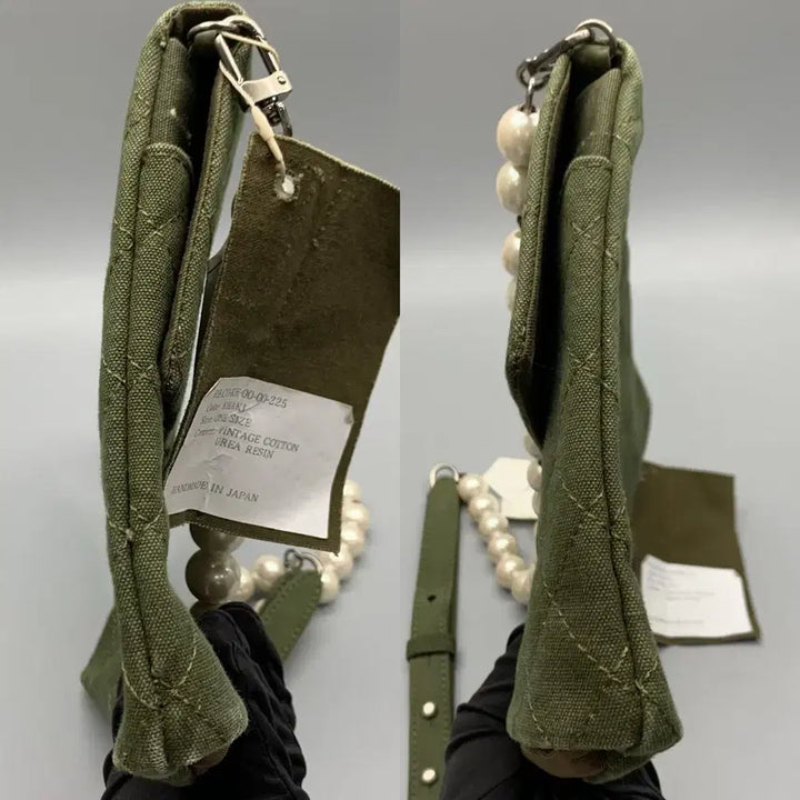 [BUNJANG] Ready-Made Embroidered Chain Bag Messenger Bag - Khaki / 257001335 레디메이드 자수 체인백 메신저백 카키