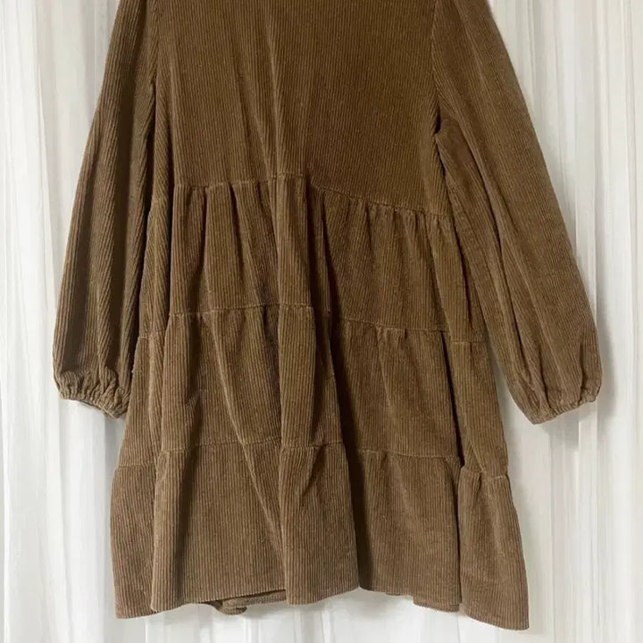 [BUNJANG] Corduroy Tiered Dress / 코듀로이 원피스