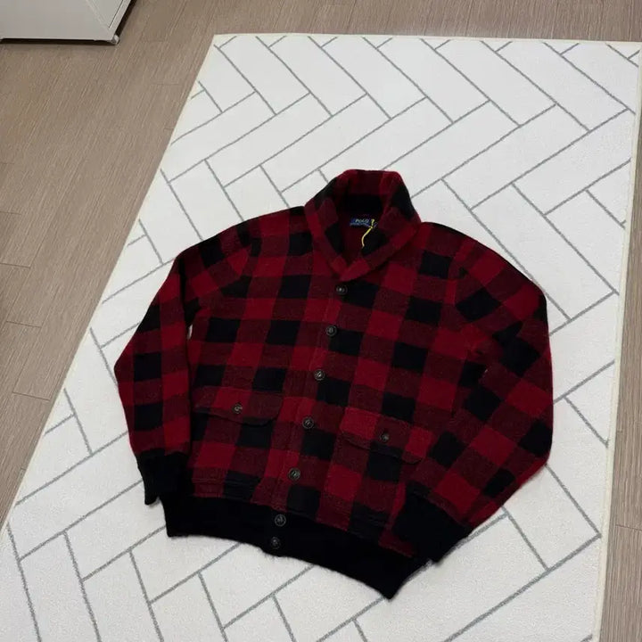 [BUNJANG] Polo Ralph Lauren Iconic Buffalo Check Scit Cardigan / (새제품/S) 폴로 아이코닉 버팔로 체크 스킷 가디건