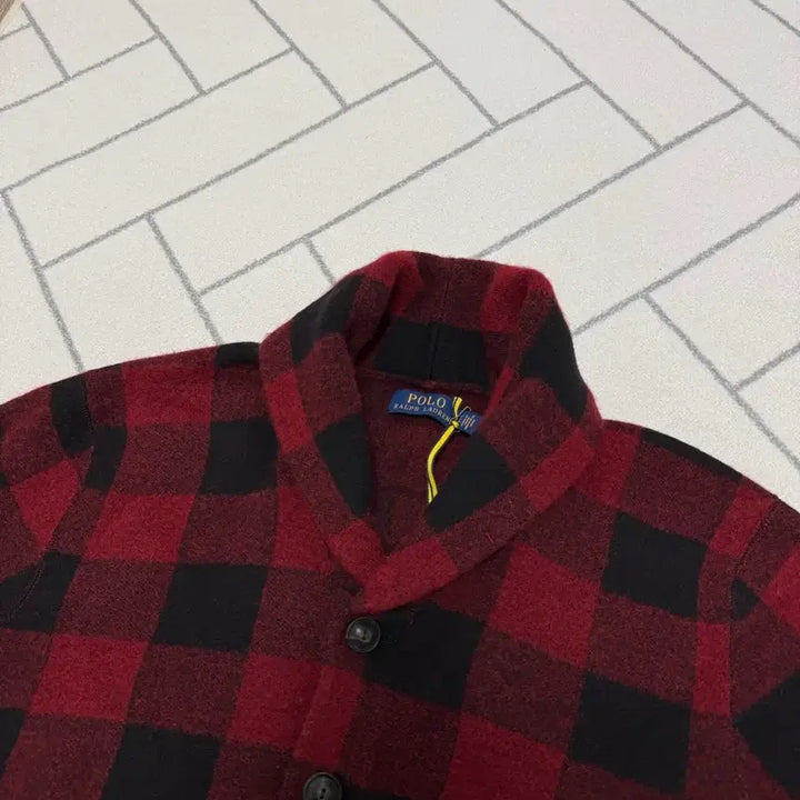 [BUNJANG] Polo Ralph Lauren Iconic Buffalo Check Scit Cardigan / (새제품/S) 폴로 아이코닉 버팔로 체크 스킷 가디건
