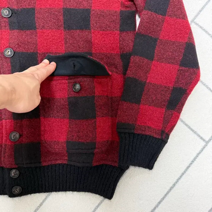 [BUNJANG] Polo Ralph Lauren Iconic Buffalo Check Scit Cardigan / (새제품/S) 폴로 아이코닉 버팔로 체크 스킷 가디건