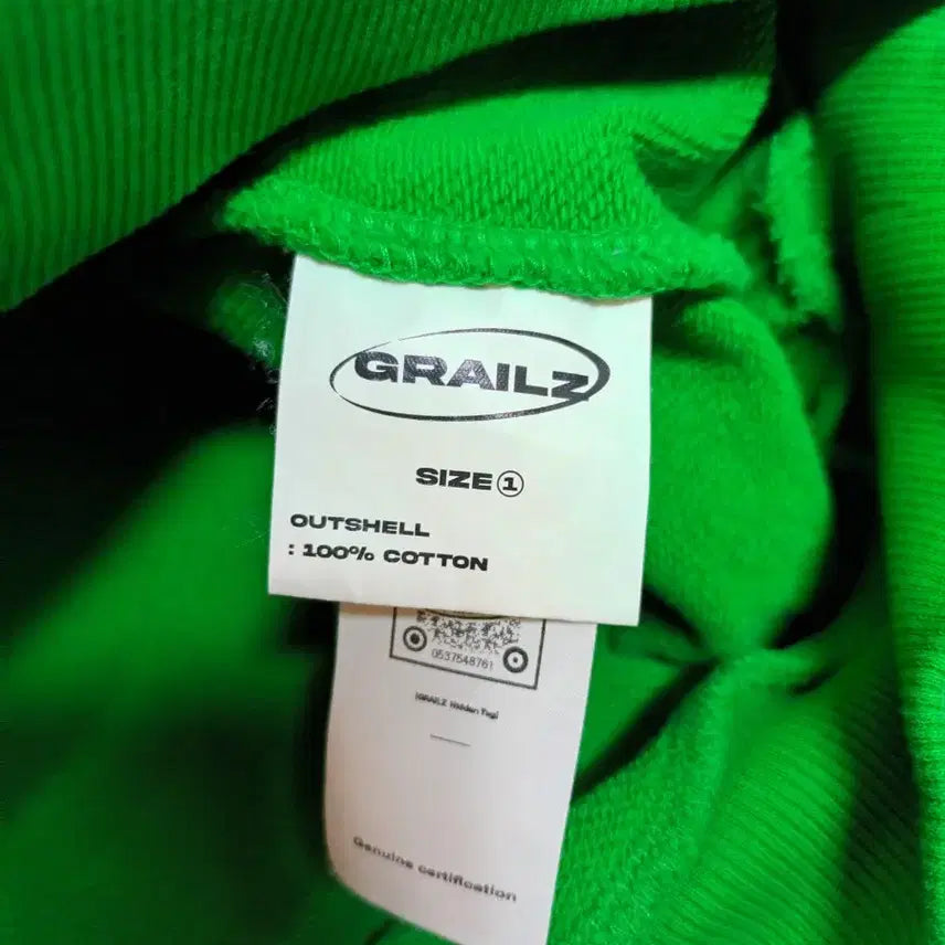 [BUNJANG] Grailz Geometry Celtic Green Hoodie / 그레일즈 지오메트리 후드 셀틱 그린 남녀공용