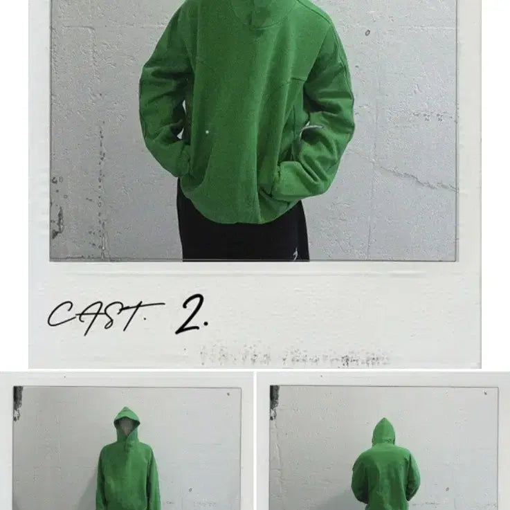 [BUNJANG] Grailz Geometry Celtic Green Hoodie / 그레일즈 지오메트리 후드 셀틱 그린 남녀공용