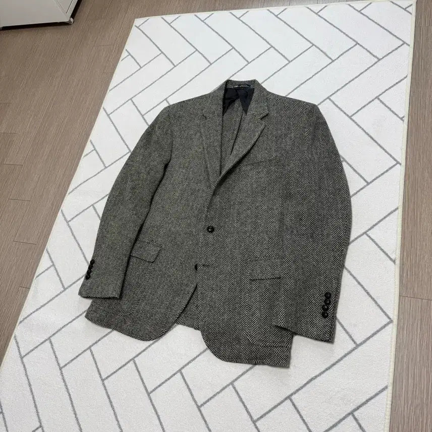 [BUNJANG] Polo USA Made Herringbone Sport Coat / (A급/42R) 폴로 USA메이드 스웨이드 트림 헤링본 스포츠코트