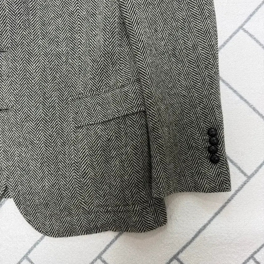 [BUNJANG] Polo USA Made Herringbone Sport Coat / (A급/42R) 폴로 USA메이드 스웨이드 트림 헤링본 스포츠코트