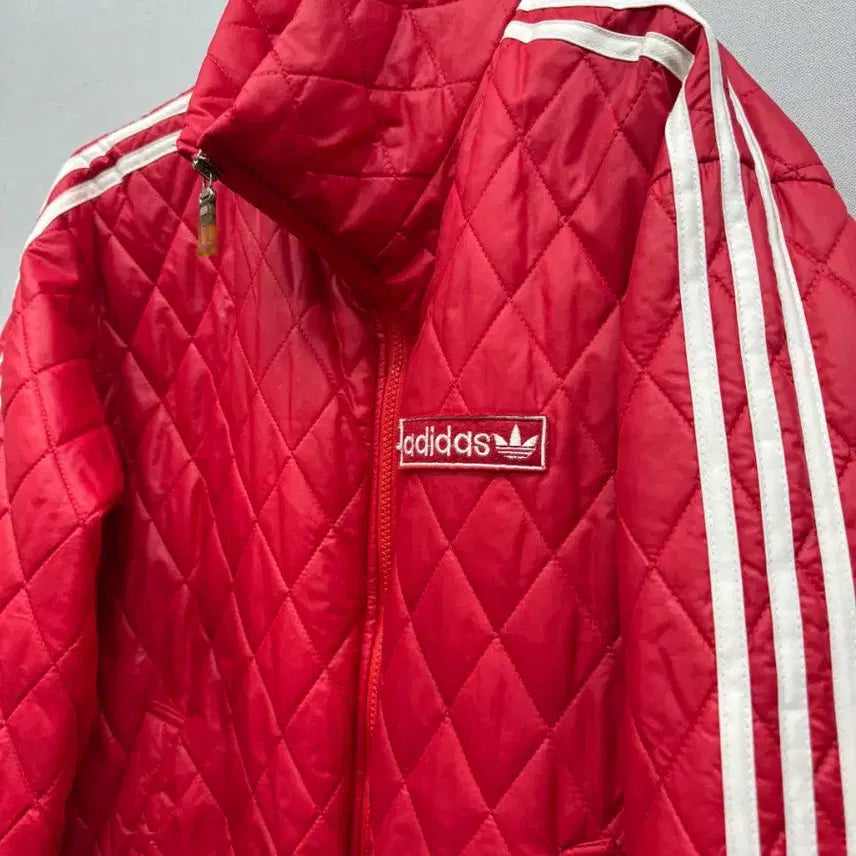 [BUNJANG] Adidas 90's Quilted Padded Jacket / 90's 아디다스 3선 퀄팅 패딩 (77, 100)