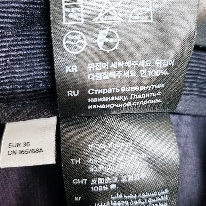 [BUNJANG] COS Navy Corduroy Pants / 코스 COS 네이비 코듀로이 팬츠