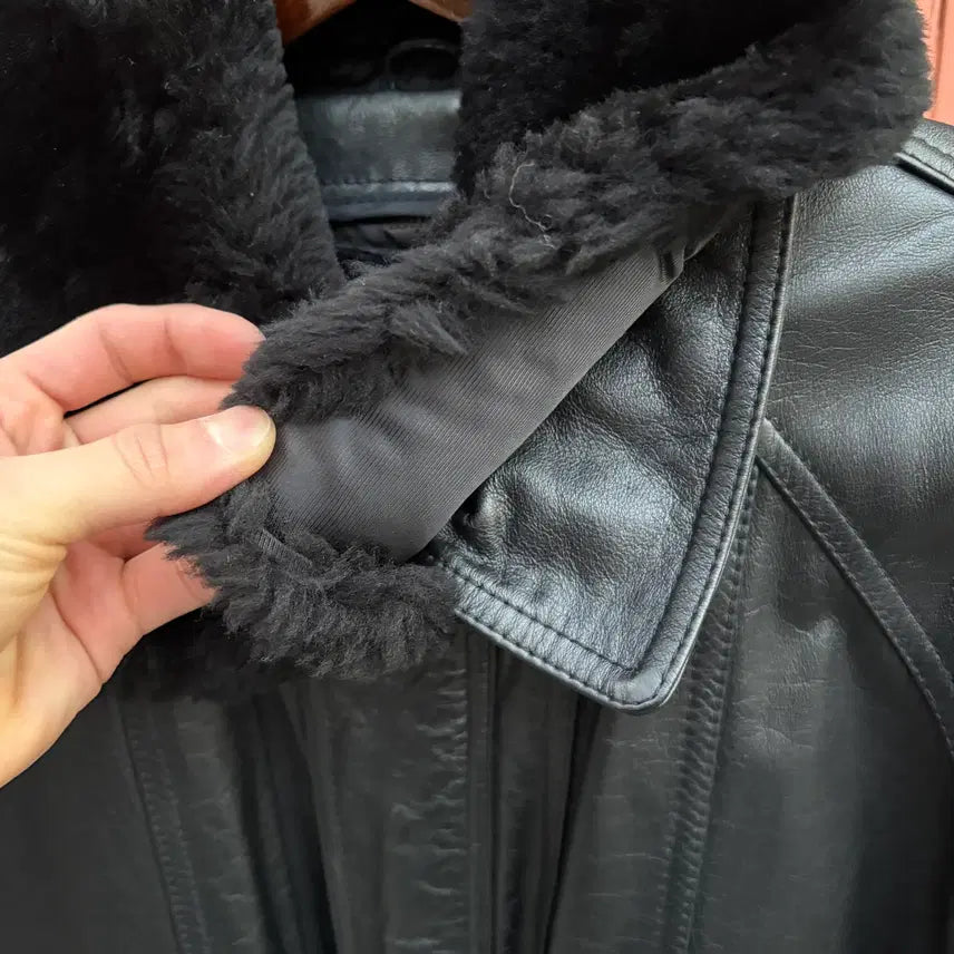 [BUNJANG] Vintage Cowhide Leather Jacket / Vintage 소가죽 레더 자켓