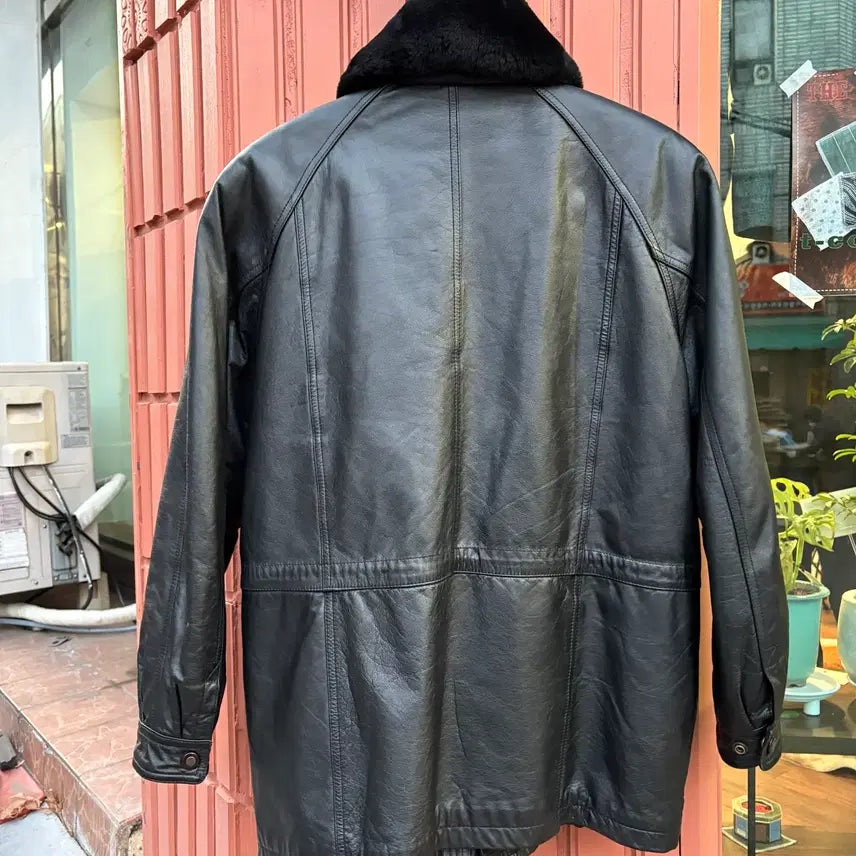 [BUNJANG] Vintage Cowhide Leather Jacket / Vintage 소가죽 레더 자켓