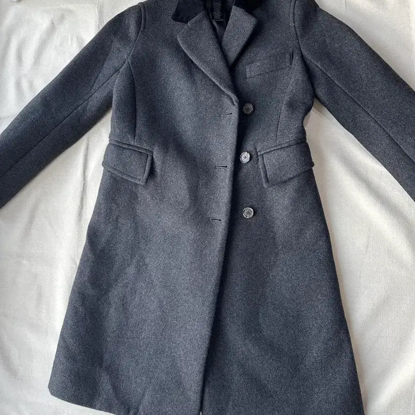 [BUNJANG] Marc Jacobs Wool Riding Coat / 마크제이콥스 여성 울코트 차콜 (44~슬림55)