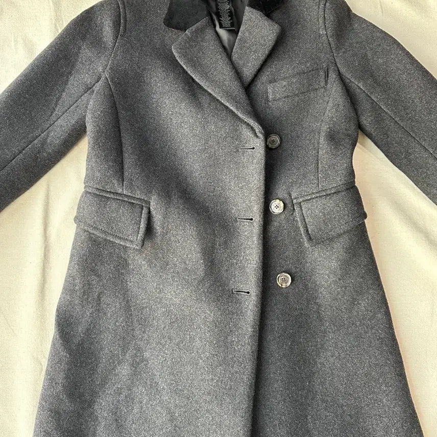 [BUNJANG] Marc Jacobs Wool Riding Coat / 마크제이콥스 여성 울코트 차콜 (44~슬림55)