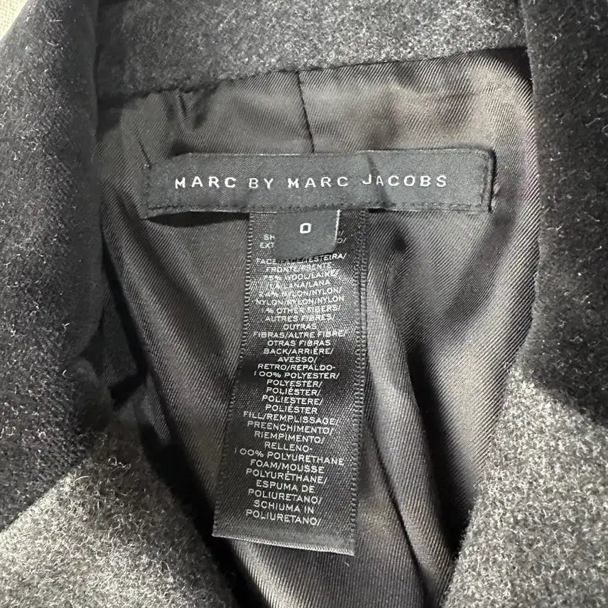 [BUNJANG] Marc Jacobs Wool Riding Coat / 마크제이콥스 여성 울코트 차콜 (44~슬림55)