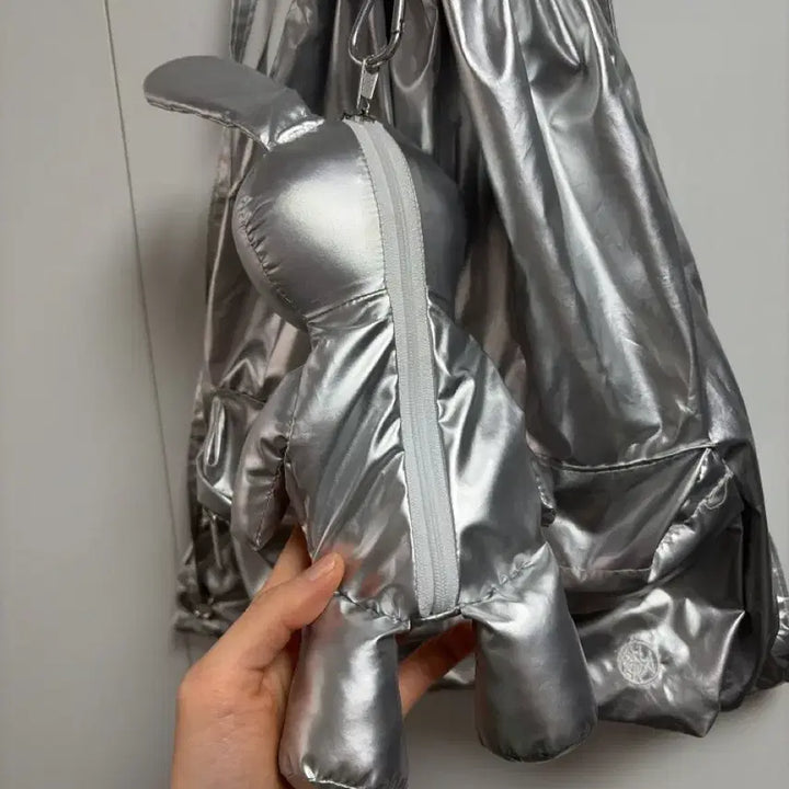 [BUNJANG] Asura Rabbit Silver Backpack / 아수라 토끼 실버 가방