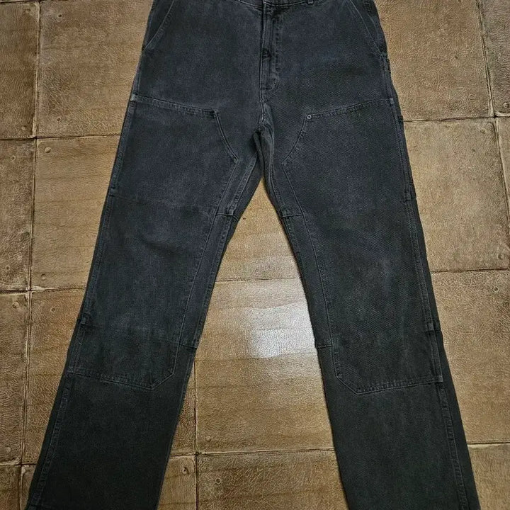 [BUNJANG] Blind Files Double Knee Gray Initial Edition Pants / 블라인드파일즈 더블니 그레이 초판 0사이즈