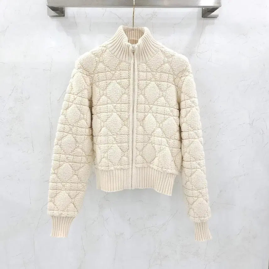 [BUNJANG] Dior Macro Cannage Zip-up Jacket / 36 / 디올 매크로 까나쥬 집업 자켓 254V20AM340