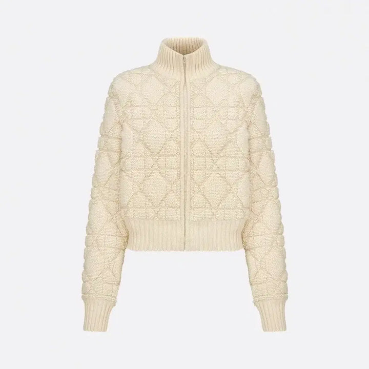 [BUNJANG] Dior Macro Cannage Zip-up Jacket / 36 / 디올 매크로 까나쥬 집업 자켓 254V20AM340