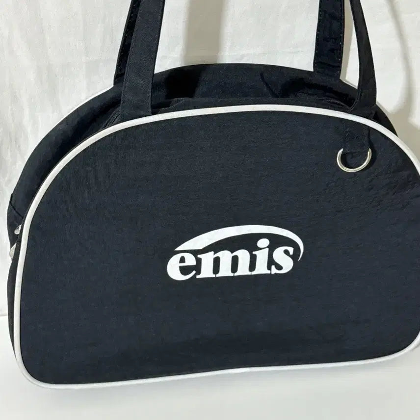 [BUNJANG] Emis Nylon Round Half Bag Black / 정품 이미스 나일론 라운드 하프백 블랙 이미스가방 이미스보부상백