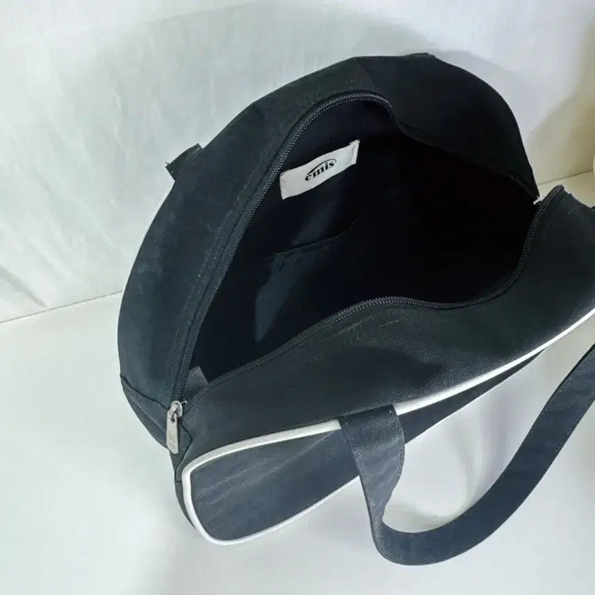 [BUNJANG] Emis Nylon Round Half Bag Black / 정품 이미스 나일론 라운드 하프백 블랙 이미스가방 이미스보부상백