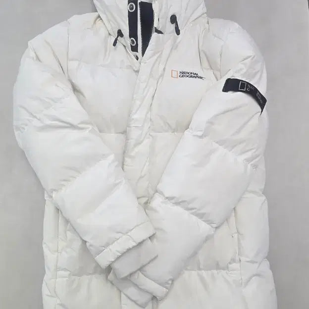 [BUNJANG] National Geographic Kaiman Goose Down Long Puffer Jacket White Size S / 내셔널지오그래픽 카이만 구스 롱패딩 화이트 S(마지막가격내림)