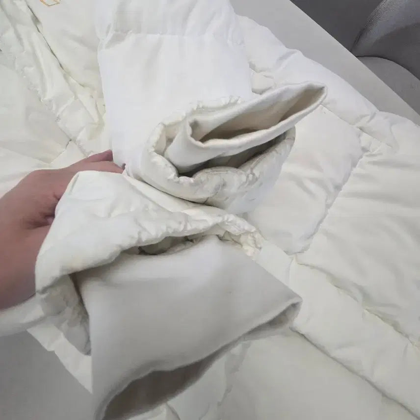 [BUNJANG] National Geographic Kaiman Goose Down Long Puffer Jacket White Size S / 내셔널지오그래픽 카이만 구스 롱패딩 화이트 S(마지막가격내림)