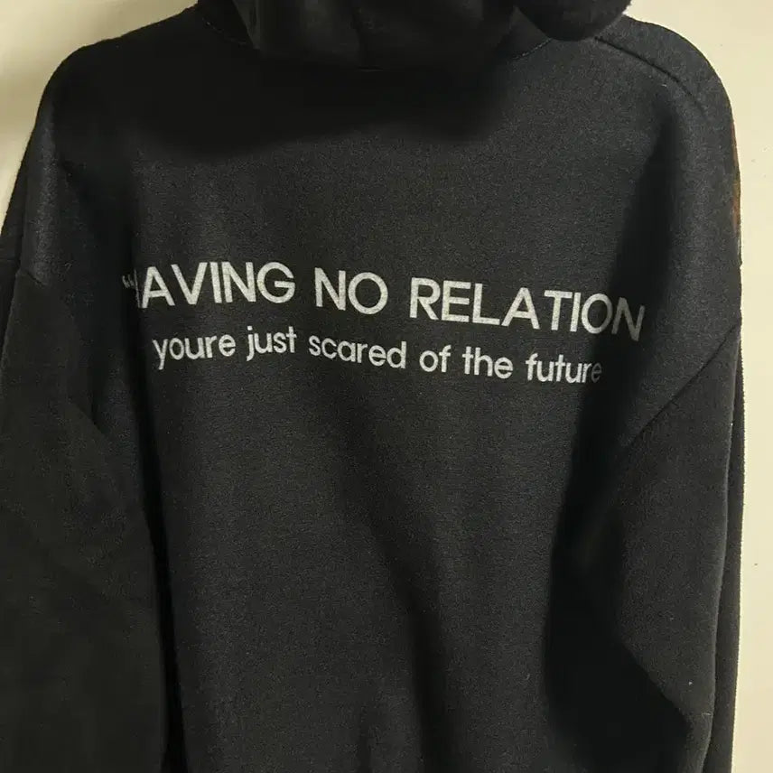 [BUNJANG] Unisex Loose Fit Printed Fleece Hoodie / (남녀공용) 루즈핏 프린트 기모 후드집업