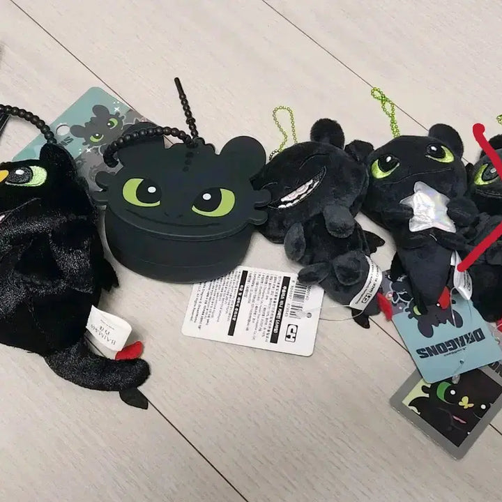 [BUNJANG] How to Train Your Dragon Toothless Bundle Set / 드래곤 길들이기 투슬리스 인형 지갑 키링 일괄