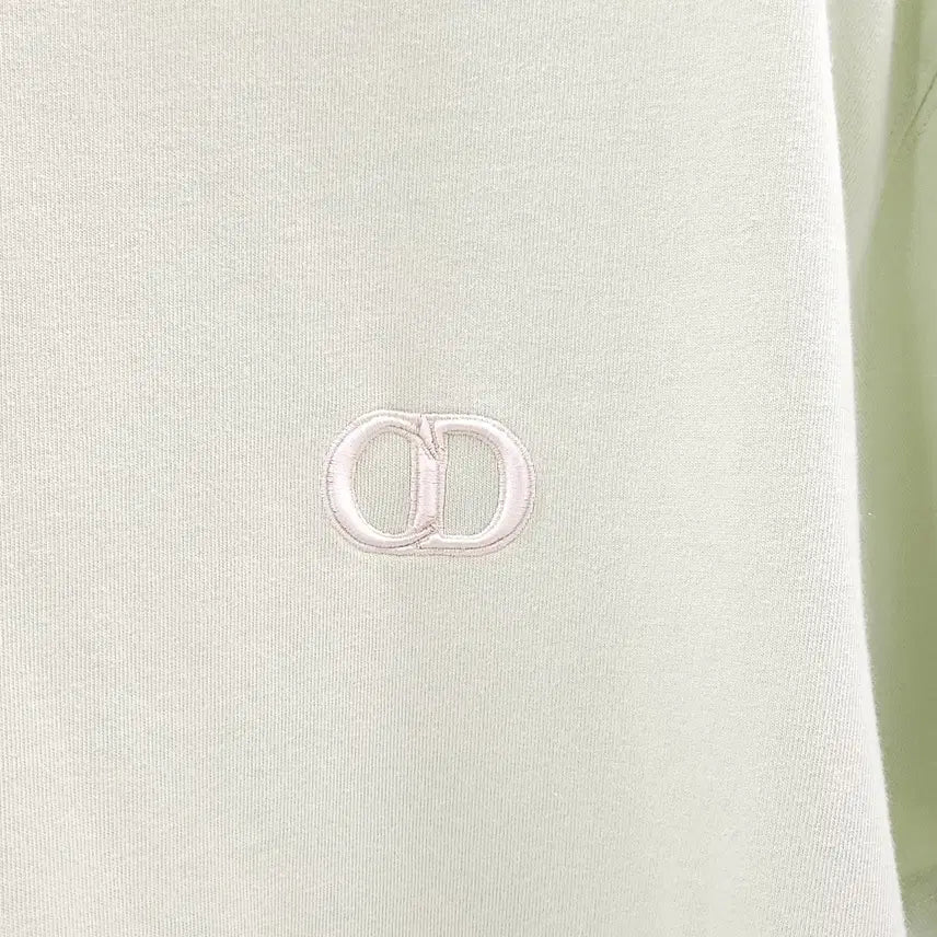 [SOLD OUT] XL / 디올 CD 아이콘 그린 자수 오버 반팔 티셔츠