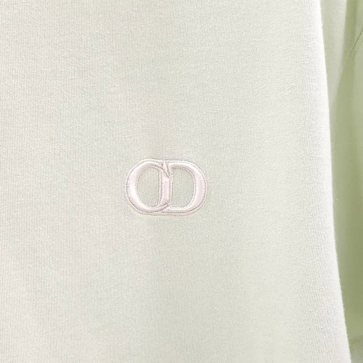[SOLD OUT] XL / 디올 CD 아이콘 그린 자수 오버 반팔 티셔츠