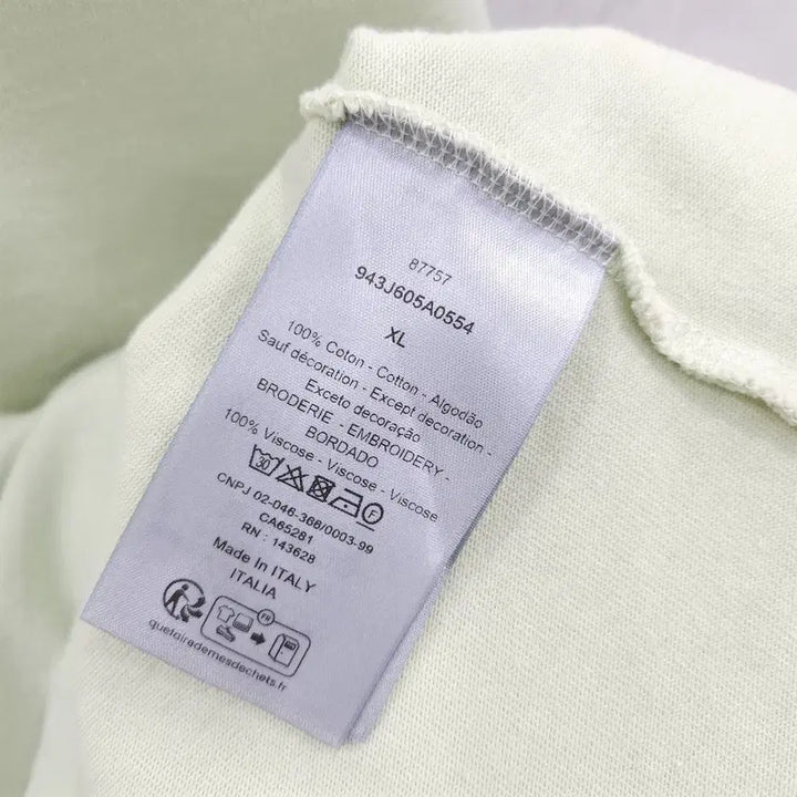 [SOLD OUT] XL / 디올 CD 아이콘 그린 자수 오버 반팔 티셔츠