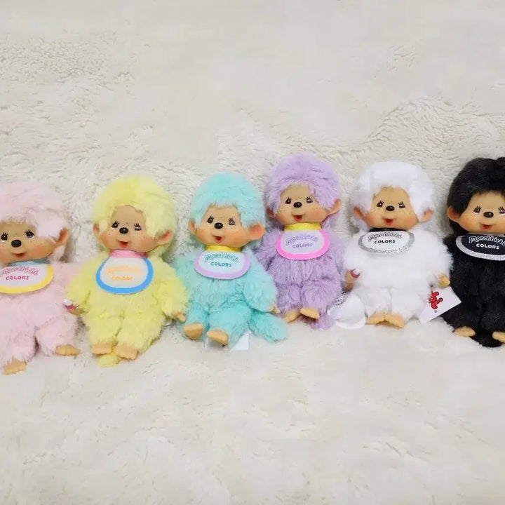 [BUNJANG] Monchhichi Colors Doll Keyring / 일본정품!! 몬치치 몬치치쿤 블랙 화이트