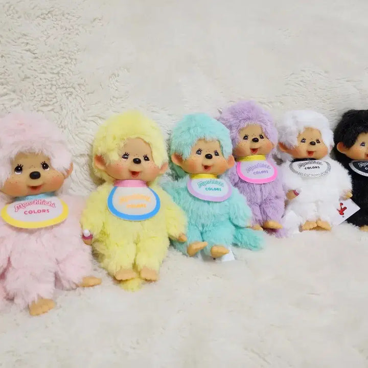 [BUNJANG] Monchhichi Colors Doll Keyring / 일본정품!! 몬치치 몬치치쿤 블랙 화이트