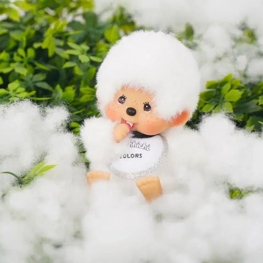 [BUNJANG] Monchhichi Colors Doll Keyring / 일본정품!! 몬치치 몬치치쿤 블랙 화이트