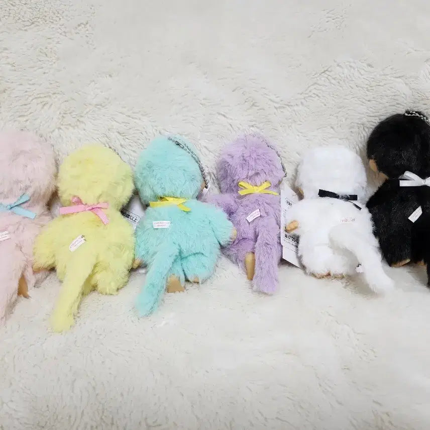[BUNJANG] Monchhichi Colors Doll Keyring / 일본정품!! 몬치치 몬치치쿤 블랙 화이트