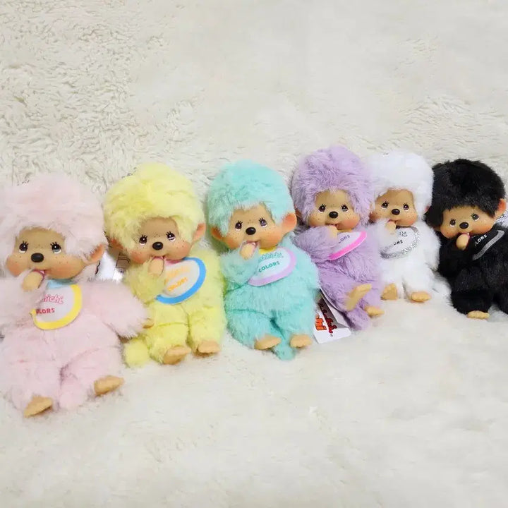 [BUNJANG] Monchhichi Colors Doll Keyring / 일본정품!! 몬치치 몬치치쿤 블랙 화이트