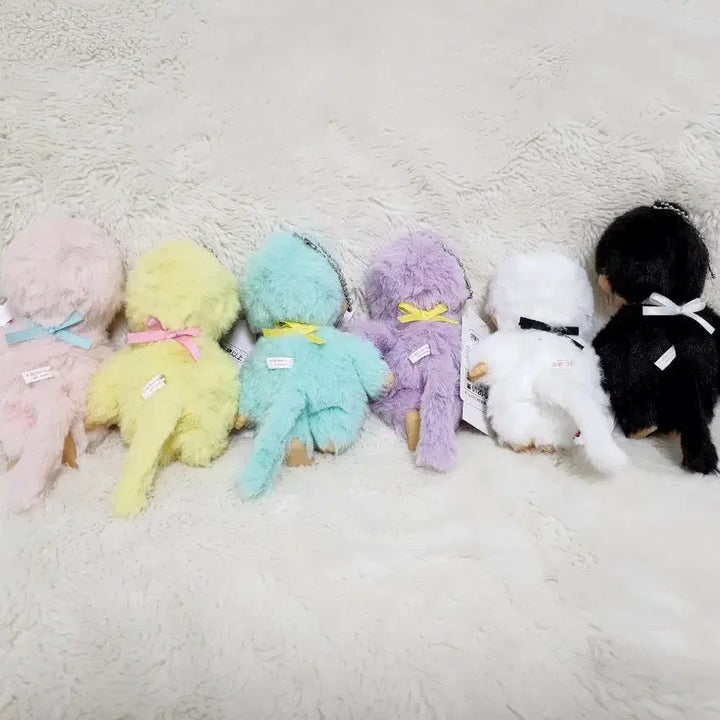 [BUNJANG] Monchhichi Colors Doll Keyring / 일본정품!! 몬치치 몬치치쿤 블랙 화이트