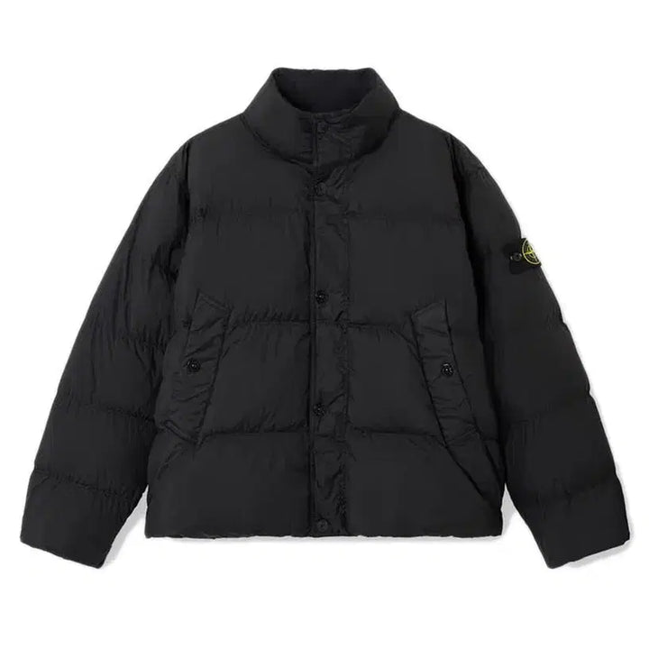[SOLD OUT] 25FW 스톤아일랜드 크링클랩스 논후드 블랙 패딩 새상품 M