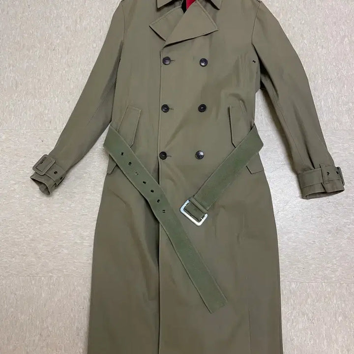 [BUNJANG] Valentino Uomo FW15 Trench Coat (IT46) / 발렌티노 Uomo FW15 트렌치코트 카키 / IT46 (정품)