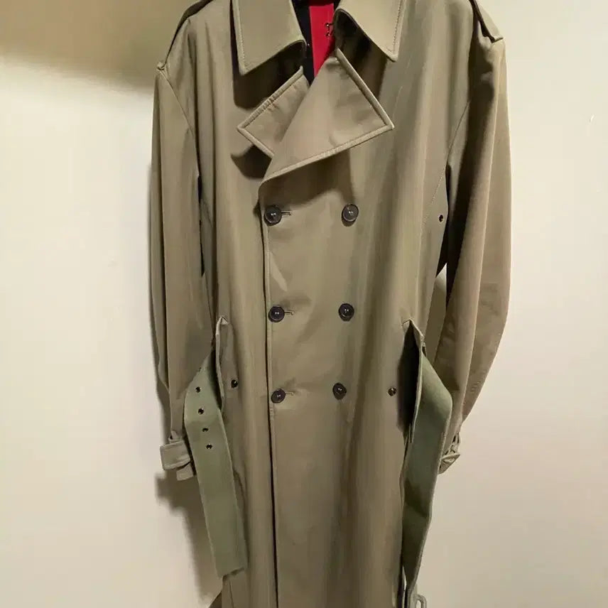 [BUNJANG] Valentino Uomo FW15 Trench Coat (IT46) / 발렌티노 Uomo FW15 트렌치코트 카키 / IT46 (정품)