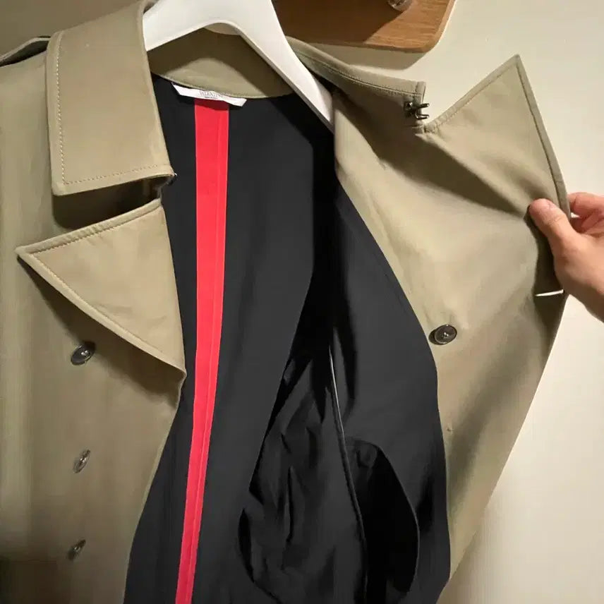 [BUNJANG] Valentino Uomo FW15 Trench Coat (IT46) / 발렌티노 Uomo FW15 트렌치코트 카키 / IT46 (정품)