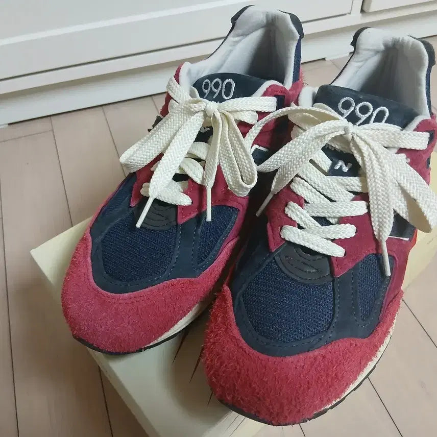 [BUNJANG] New Balance 990v2 Made in USA Sneakers / 뉴발란스 990v2 made in USA 크리센티넘 네이비 255