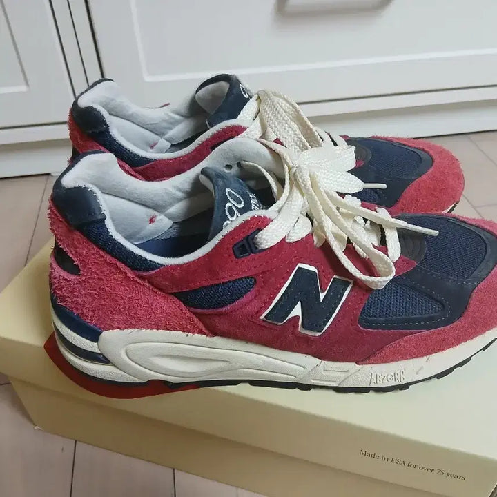 [BUNJANG] New Balance 990v2 Made in USA Sneakers / 뉴발란스 990v2 made in USA 크리센티넘 네이비 255