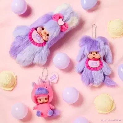 [BUNJANG] Monchhichi Sinacotyan Collaboration Keyring / 몬치치 시나코짱 콜라보 인형 키링