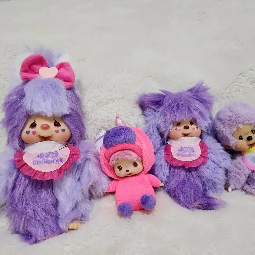 [BUNJANG] Monchhichi Sinacotyan Collaboration Keyring / 몬치치 시나코짱 콜라보 인형 키링