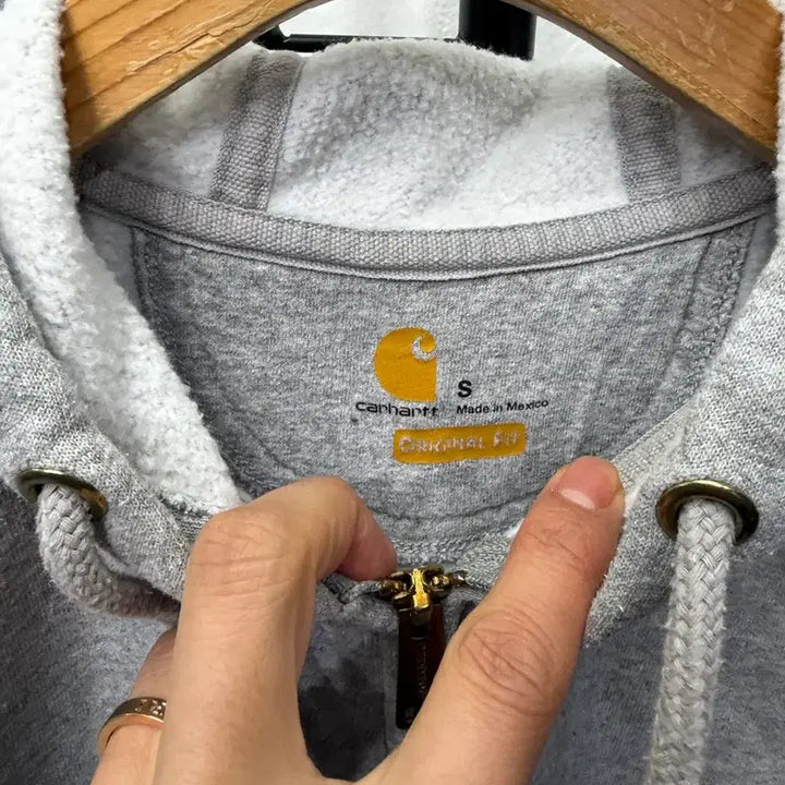[SOLD OUT] 정품) 칼하트 회색 후드집업 S