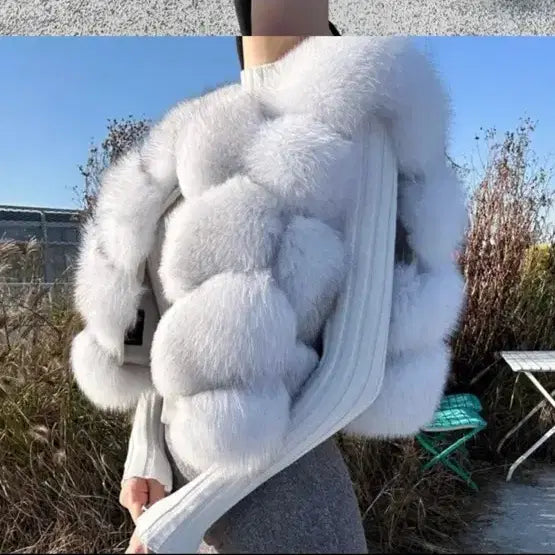 [BUNJANG] Saga Fox Fur Vest / 사가폭스퍼조끼