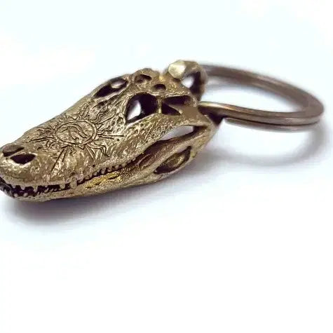 [BUNJANG] Solid Brass Crocodile Keyring / 황동 악어 키링